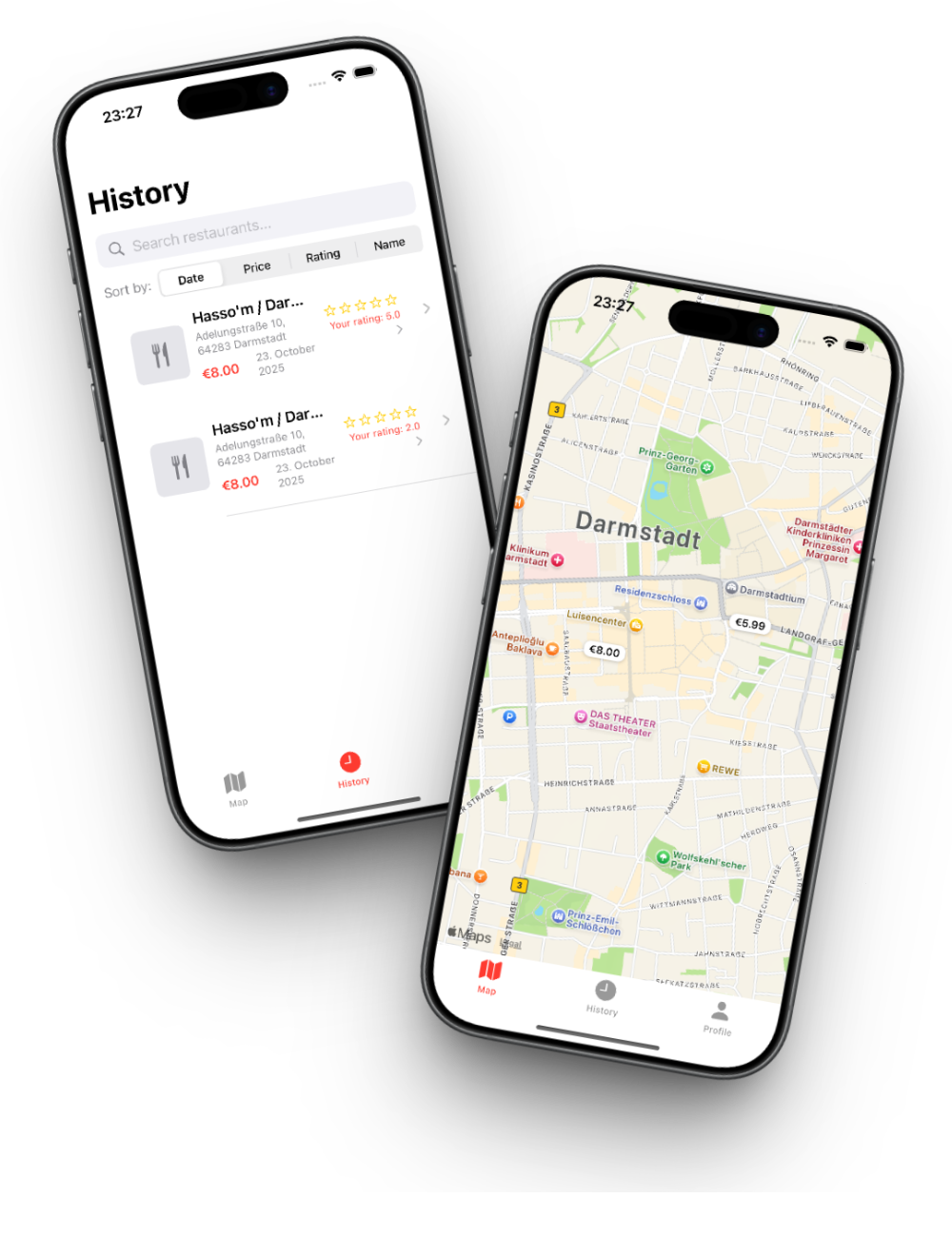 DönerWatch App Mockup